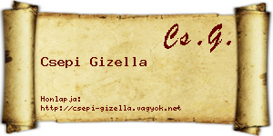 Csepi Gizella névjegykártya